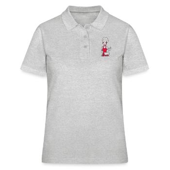 cuisinier cuisinier - Polo Femme - gris chiné - Devant - Ailine (174cm)