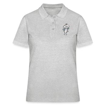 Guardian Angel - Women's Polo Shirt - heather grey - Front - Ailine (174cm)
