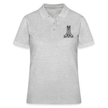 Algerisches Denkmal - Frauen Polo Shirt - Grau meliert - Vorne - Ailine (174cm)