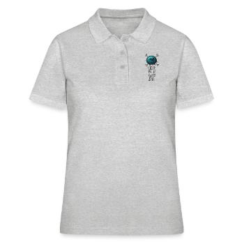 SufferTheNasty [00110001] - Polo Femme - gris chiné - Devant - Ailine (174cm)