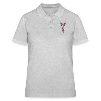 Pfadfinder Schal - Frauen Polo Shirt - Grau meliert - Vorne - Ailine (174cm)