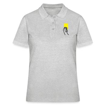 juge - Polo Femme - gris chiné - Devant - Ailine (174cm)