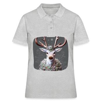 Renne - Polo Femme - gris chiné - Devant - Ailine (174cm)
