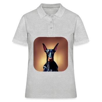 Doberman - Women's Polo Shirt - heather grey - Front - Ailine (174cm)