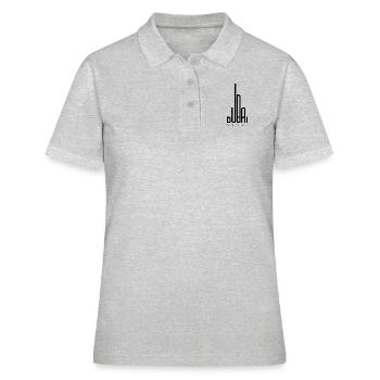 Grande ville de Dubaï - Polo Femme - gris chiné - Devant - Ailine (174cm)