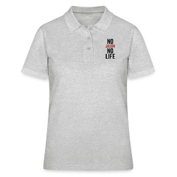 Kein Jason Kein Leben - Frauen Polo Shirt - Grau meliert - Vorne - Ailine (174cm)