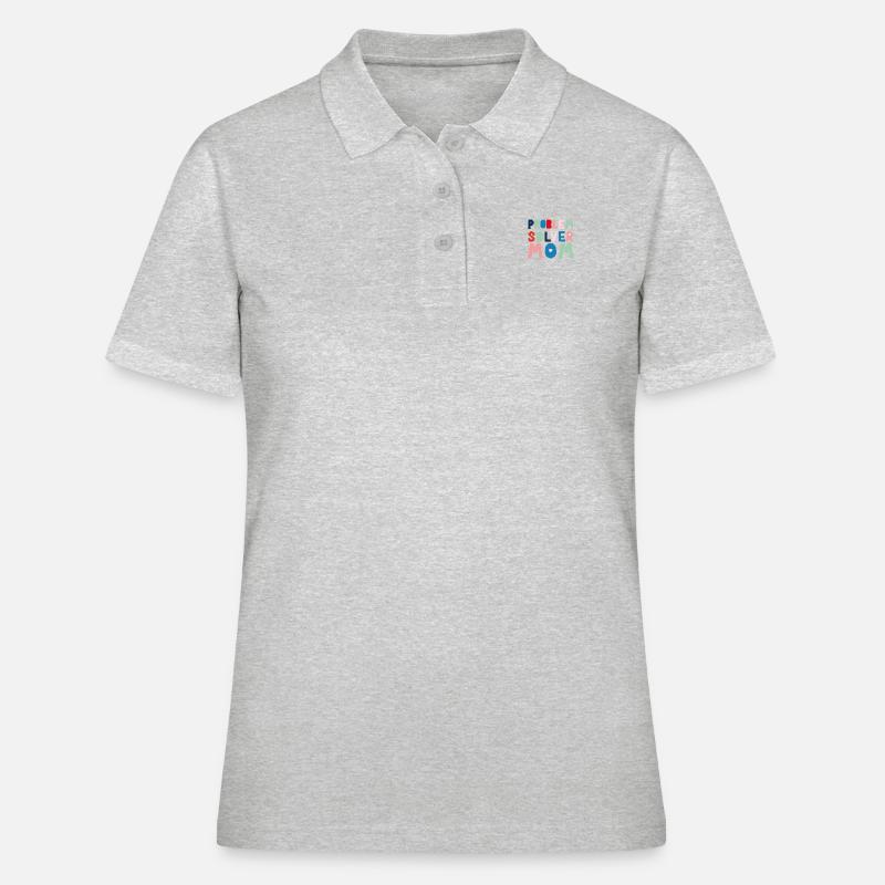 Problem Solver Mom - Women's Polo Shirt - heather grey
