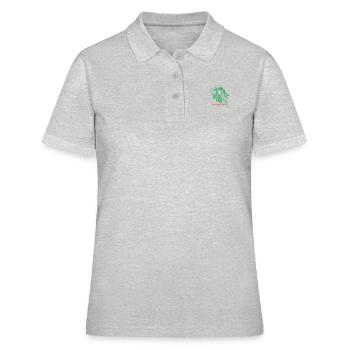 Kitzretter par Huberta® - Polo Femme - gris chiné - Devant - Ailine (174cm)