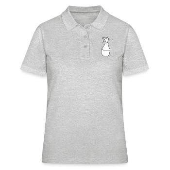 Nettoyage Nettoyage Nettoyage dame balai wischmop73 - Polo Femme - gris chiné - Devant - Ailine (174cm)