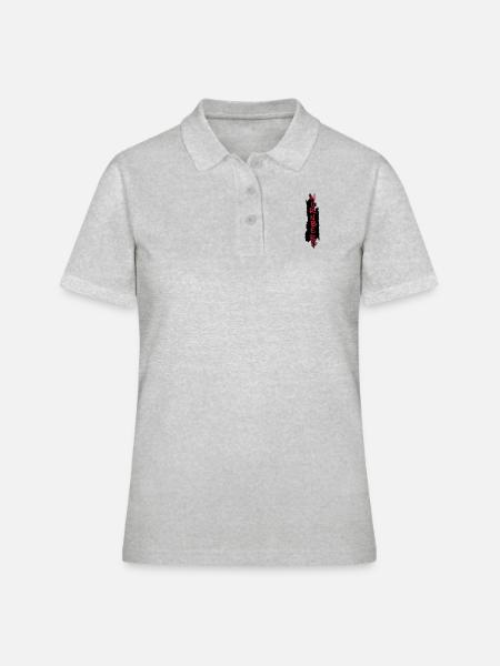 Nuremberg - Polo Femme - gris chiné