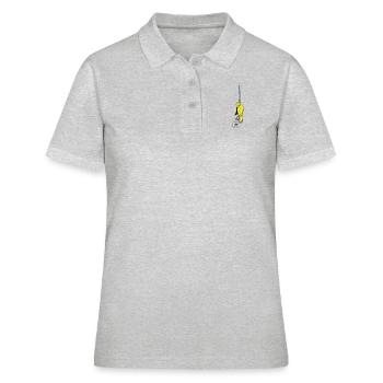 Toter Vogel - Frauen Polo Shirt - Grau meliert - Vorne - Ailine (174cm)