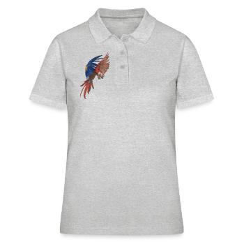 Ara volant perroquet Ara - Polo Femme - gris chiné - Devant - Ailine (174cm)