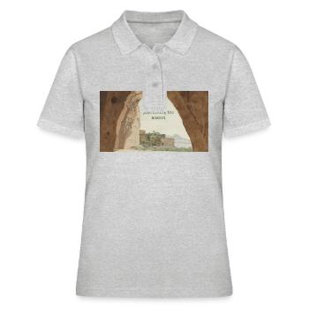 Vivre l’instant présent - Polo Femme - gris chiné - Devant - Ailine (174cm)