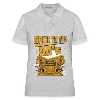 Années 90 Enfants Années 90 Tenue Années 90 Rétro Années 90 - Polo Femme - gris chiné - Devant - Ailine (174cm)