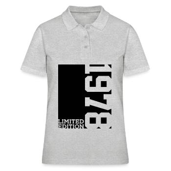 LIMITED EDITION 1978 48TH BIRTHDAY - Women's Polo Shirt - heather grey - Front - Ailine (174cm)