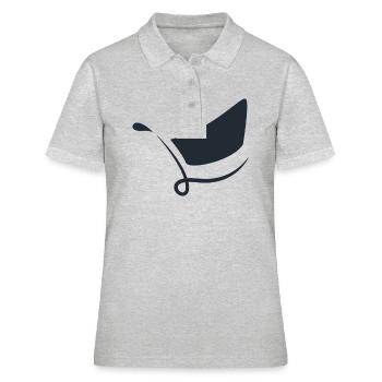 unique by @hasnat - Women's Polo Shirt - heather grey - Front - Ailine (174cm)