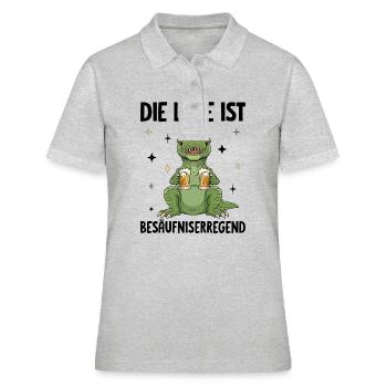The situation is drunkenness - Women's Polo Shirt - heather grey - Front - Ailine (174cm)
