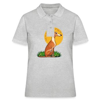 Du bist der Sonnenschein meines Lebens - Frauen Polo Shirt - Grau meliert - Vorne - Ailine (174cm)