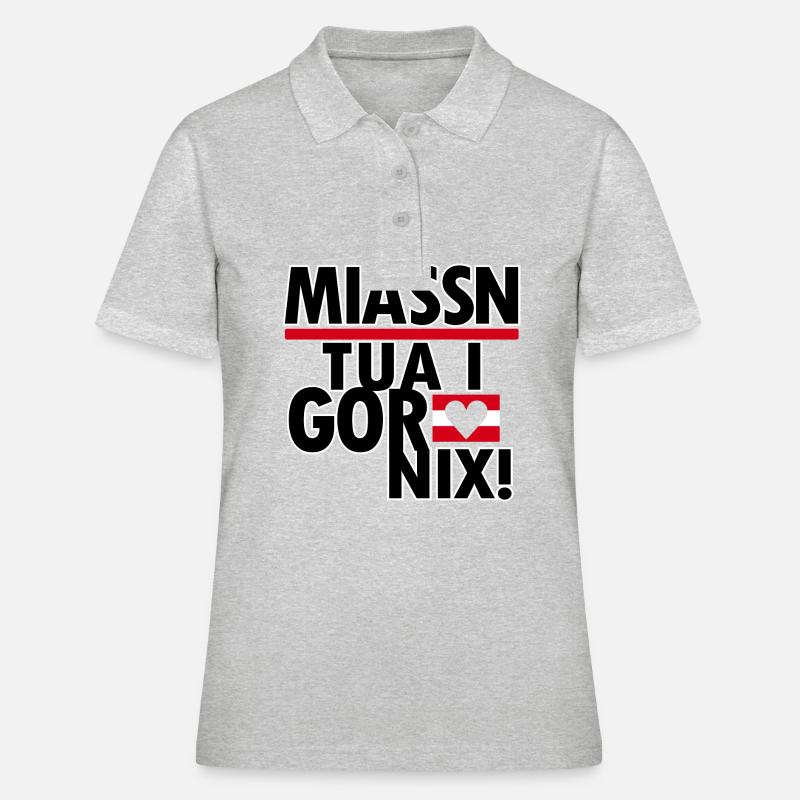 Austrian dialect Styrian - Women's Polo Shirt - heather grey