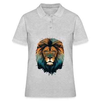 Lion Lion - Polo Femme - gris chiné - Devant - Ailine (174cm)