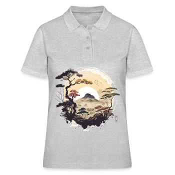 paysage - Polo Femme - gris chiné - Devant - Ailine (174cm)