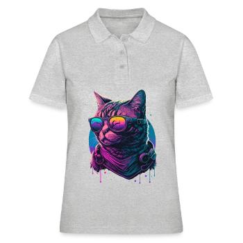 Analog - Frauen Polo Shirt - Grau meliert - Vorne - Ailine (174cm)