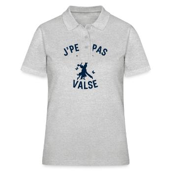 J peux pas j ai Valse - Polo Femme - gris chiné - Devant - Ailine (174cm)