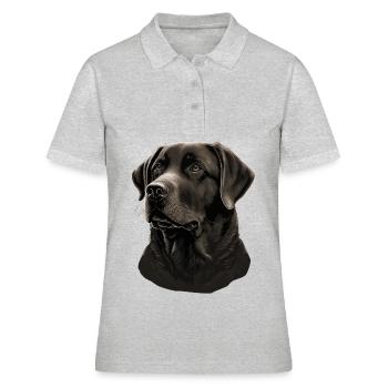 Begleiter Labrador Retriever - Frauen Polo Shirt - Grau meliert - Vorne - Ailine (174cm)