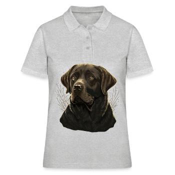 Comportement Labrador Retriever - Polo Femme - gris chiné - Devant - Ailine (174cm)