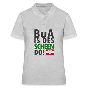 Dialecte autrichien Dialecte Nice - Polo Femme - gris chiné - Devant - Ailine (174cm)