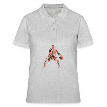Basket-ball - Polo Femme - gris chiné - Devant - Ailine (174cm)