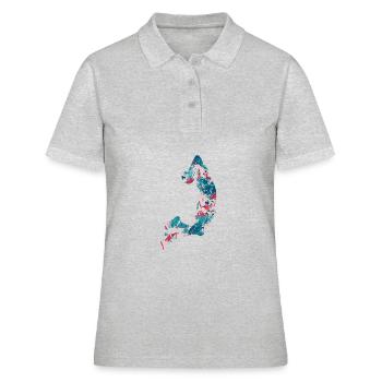 Basket-ball - Polo Femme - gris chiné - Devant - Ailine (174cm)
