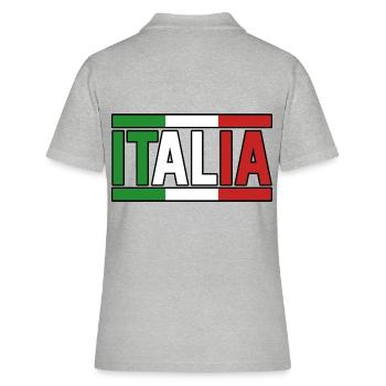 Italie Italien Italien Italie - Polo Femme - gris chiné - Dos - Ailine (174cm)