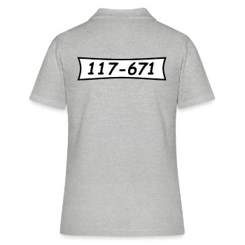 Panzerknacker numéro 117 671 - Polo Femme - gris chiné - Dos - Ailine (174cm)