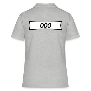 Panzerknacker numéro 000 - Polo Femme - gris chiné - Dos - Ailine (174cm)