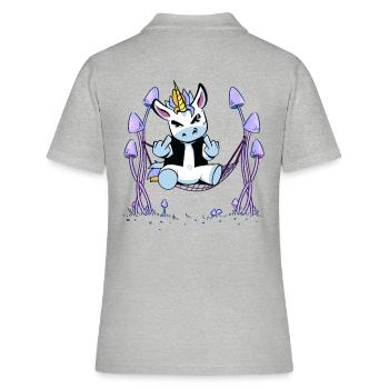 Licornes Licorne Hamac - Polo Femme - gris chiné - Dos - Ailine (174cm)