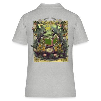 Couronne de grenouille roi conte de fées enfants bébés animaux - Polo Femme - gris chiné - Dos - Ailine (174cm)