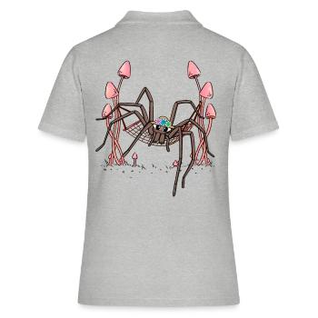 araignée filant hamac suspendu toile d’araignée - Polo Femme - gris chiné - Dos - Ailine (174cm)