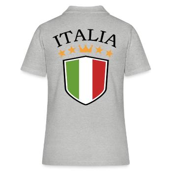 Italie Italien Italien Italie - Polo Femme - gris chiné - Dos - Ailine (174cm)