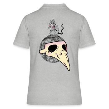 Fléau Planète Terre Pollution des rats - Polo Femme - gris chiné - Dos - Ailine (174cm)