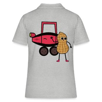 Peanut Car Driver Permis de conduire pour enfants Conducteur - Polo Femme - gris chiné - Dos - Ailine (174cm)
