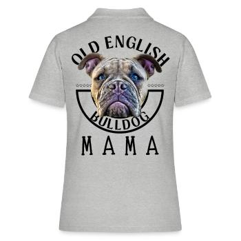 Bulldog Bulldog Bulldogs Maman - Polo Femme - gris chiné - Dos - Ailine (174cm)
