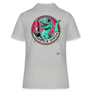 Rouge à lèvres Dino - Polo Femme - gris chiné - Dos - Ailine (174cm)