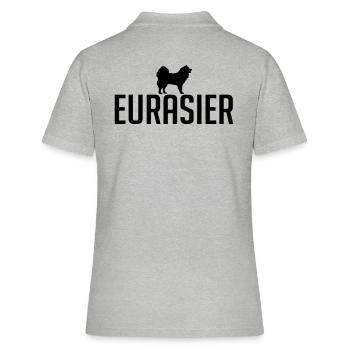 EURASIER Race chien - Polo Femme - gris chiné - Dos - Ailine (174cm)
