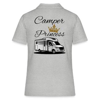 Camper Princesse-Camper Princesse - Polo Femme - gris chiné - Dos - Ailine (174cm)