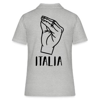 Italie Italien Italien Italie - Polo Femme - gris chiné - Dos - Ailine (174cm)