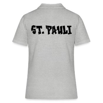 St. Pauli - Polo Femme - gris chiné - Dos - Ailine (174cm)