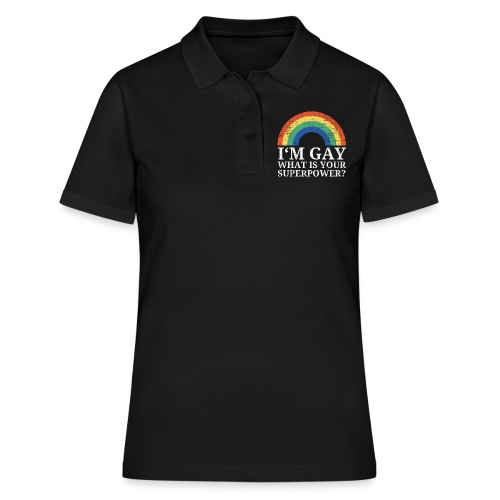 I'm Gay What is your superpower Rainbow - Frauen Polo Shirt