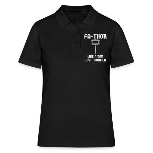 Fa Thor Hammer Vatertag Papa Geschenk - Frauen Polo Shirt