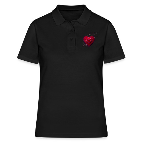 3 d Heart Sweets - Frauen Polo Shirt